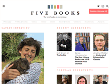 Tablet Screenshot of fivebooks.com